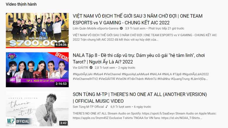 Livestream chung kết AIC 2022 đạt top 1 trending trên Youtube nhờ VGM vô địch - Ảnh 2