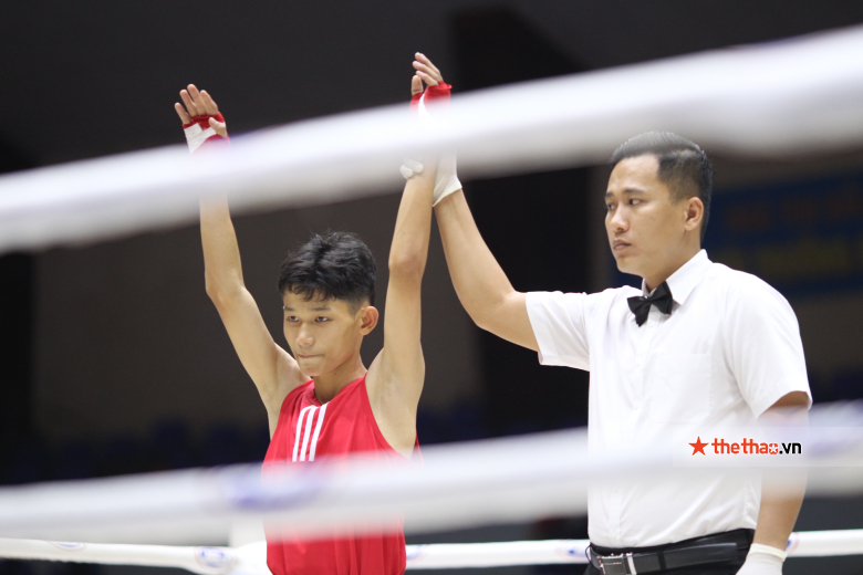 Giải vô địch Boxing trẻ toàn quốc 2022 có trận thắng knock out đầu tiên - Ảnh 1