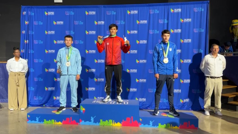 Duy Nhất đánh bại võ sĩ Kazakhstan, giành HCV World Games - Ảnh 2