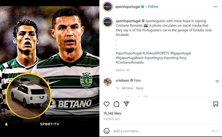 Ronaldo đáp trả tin đồn trở về Sporting Lisbon thi đấu - Ảnh 2