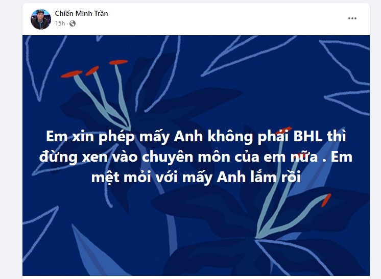 HLV Trần Minh Chiến 'kêu trời' vì bị can thiệp chuyên môn tại CLB TPHCM - Ảnh 2