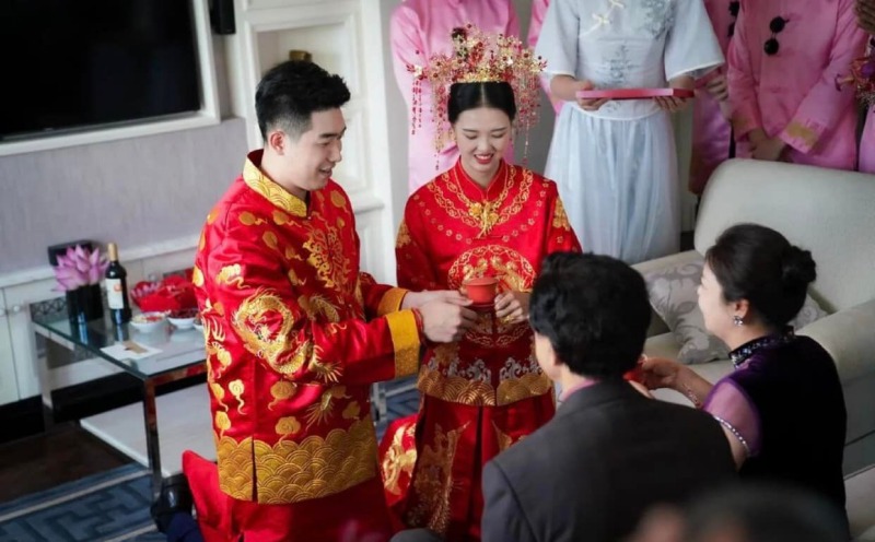 Đám cưới đệ nhất mỹ nhân bóng chuyền Trung Quốc Zhang Changning - Ảnh 3
