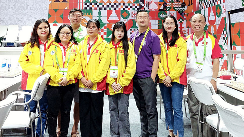 ĐT cờ vua nữ Việt Nam nhận kết quả không tốt tại vòng 3 Olympiad 2022 - Ảnh 1