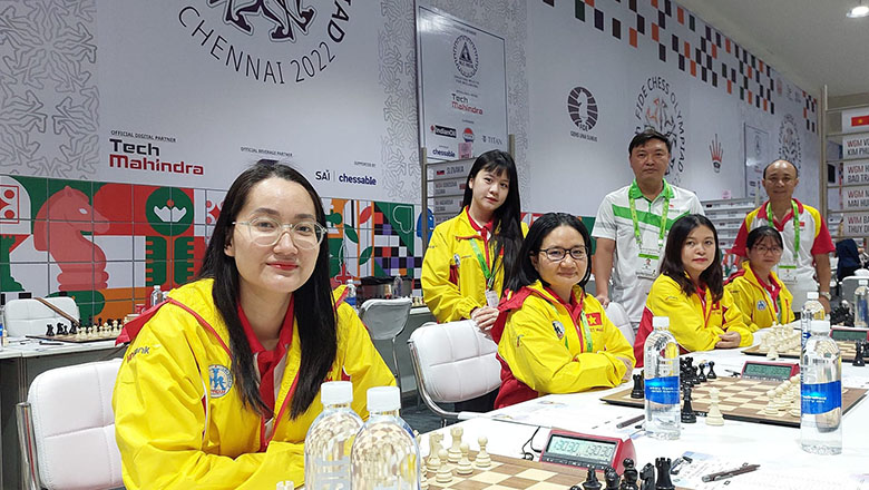 ĐT cờ vua nữ Việt Nam hòa đáng tiếc ĐT Bỉ tại Olympiad 2022 - Ảnh 1