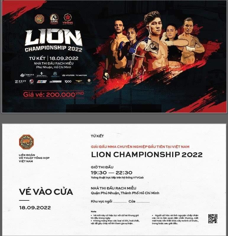 Giải MMA Lion Championship mở bán vé xem vòng tứ kết - Ảnh 1
