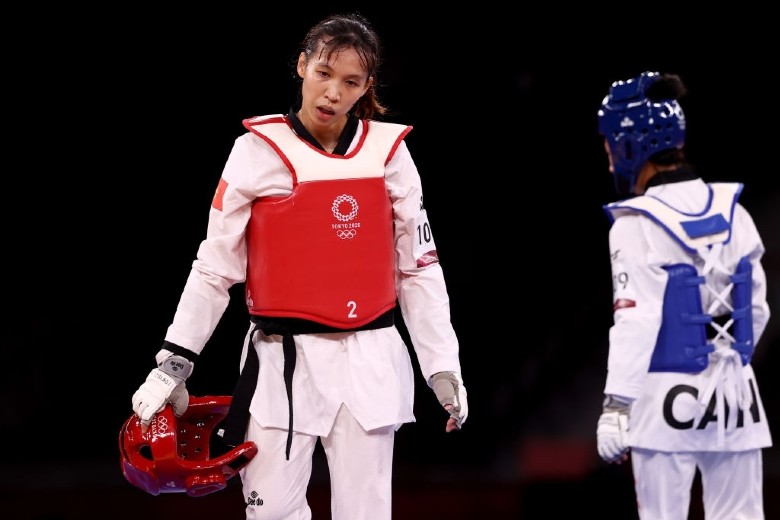 Trương Thị Kim Tuyền tranh tài tại giải World Taekwondo Grand Prix Paris 2022 - Ảnh 1