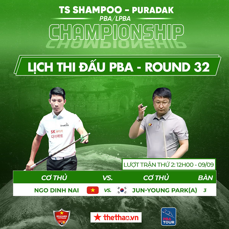 Lịch thi đấu billiard PBA Tour chặng 3 ngày 9/9: Đình Nại thi đấu - Ảnh 1
