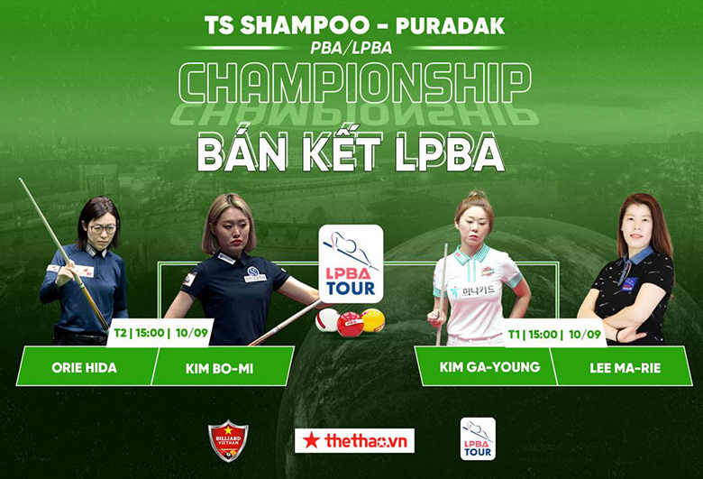 Lịch thi đấu billiard PBA Tour chặng 3 ngày 10/9: Đình Nại gặp khó, các tay cơ nữ đánh bán kết - Ảnh 1