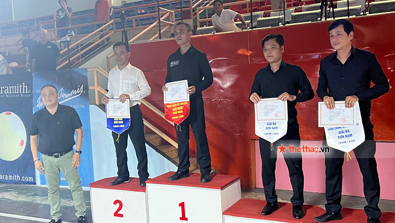 Phạm Cảnh Phúc giành HCV carom 1 băng giải Billiards vô địch quốc gia 2022 - Ảnh 1