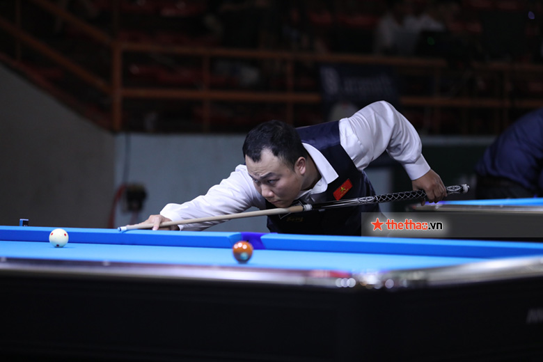 Nguyễn Anh Tuấn thua sốc 0-7 trước Bùi Trường An tại pool 10 bi giải Billiards VĐQG 2022 - Ảnh 1