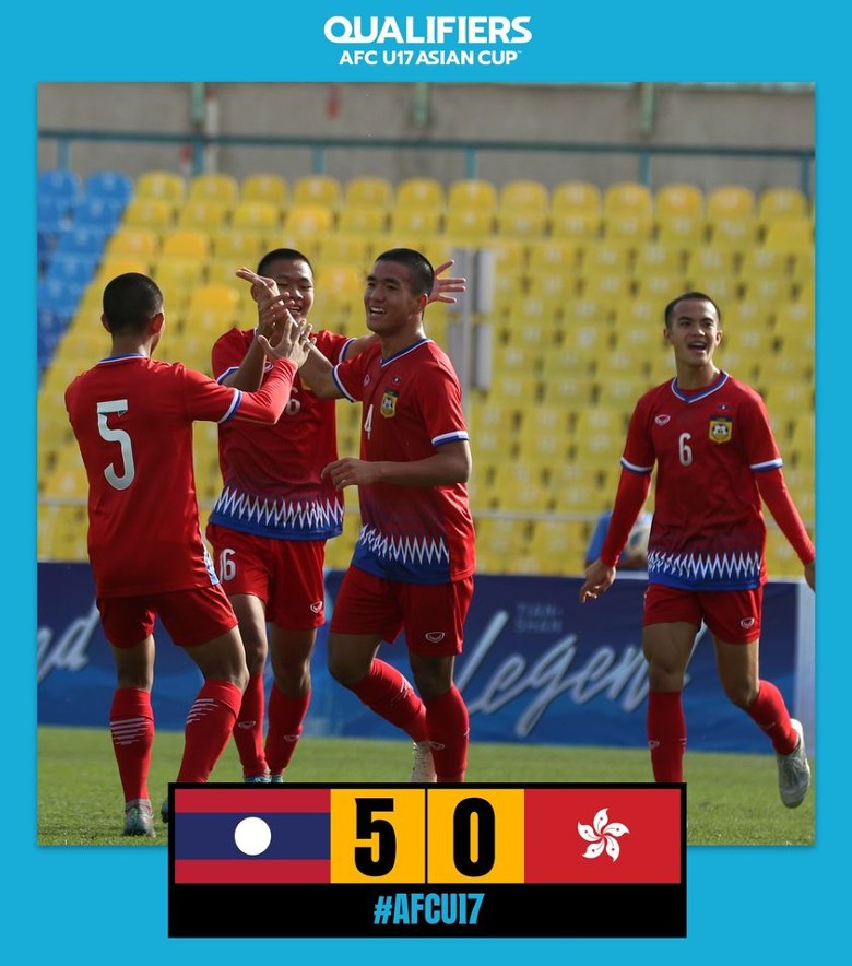 Lào thắng 5-0 ở vòng loại U17 châu Á 2023 - Ảnh 1