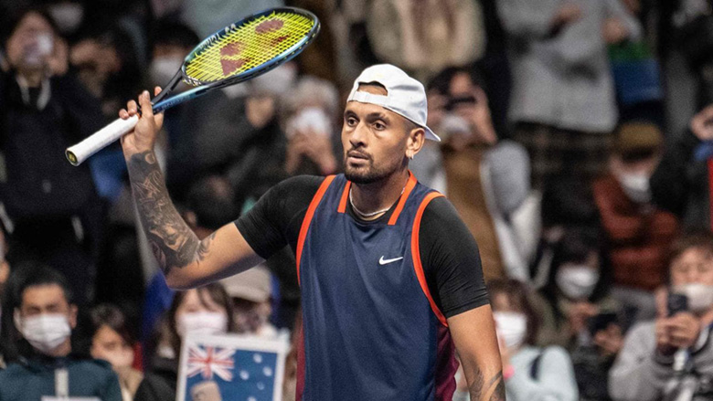 'Trai hư' Kyrgios rút lui khỏi tứ kết Japan Open 2022 vào giờ chót - Ảnh 1