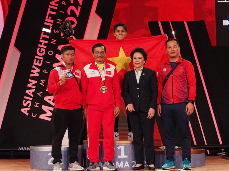 Kỷ lục gia Lại Gia Thành giành HCV tại giải vô địch cử tạ châu Á - Ảnh 1