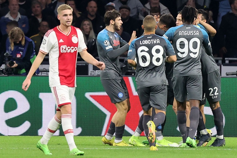 Tỷ lệ kèo hiệp 1 Napoli vs Ajax, 23h45 ngày 12/10 - Ảnh 1