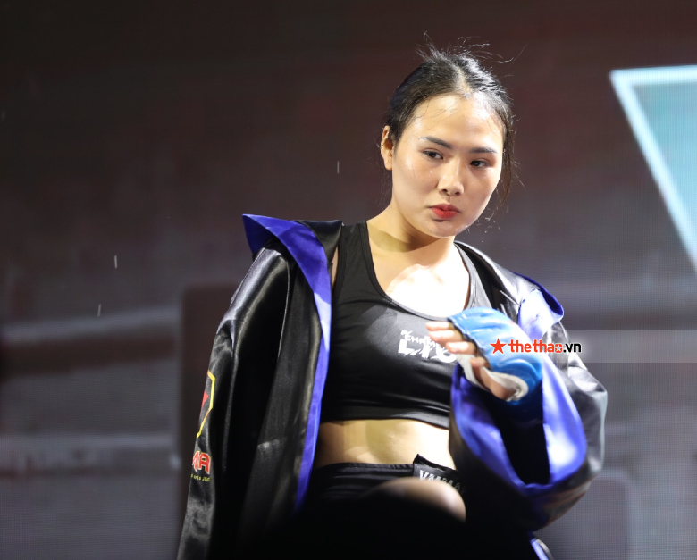 Hot girl MMA Phạm Thị Nhung thắng trong 90 giây, lọt vào chung kết Lion Championship - Ảnh 1