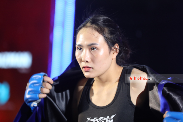 Hot girl MMA Phạm Thị Nhung thắng trong 90 giây, lọt vào chung kết Lion Championship - Ảnh 4