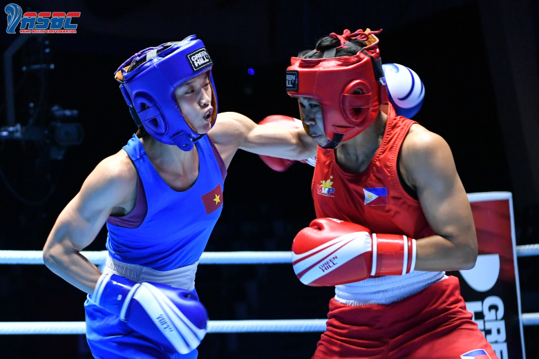 Nguyễn Thị Tâm thắng trận đầu tay ở giải Boxing vô địch châu Á - Ảnh 1