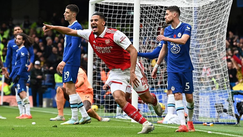Kết quả Chelsea vs Arsenal: Gabriel tỏa sáng, Pháo Thủ đòi lại ngôi đầu - Ảnh 1