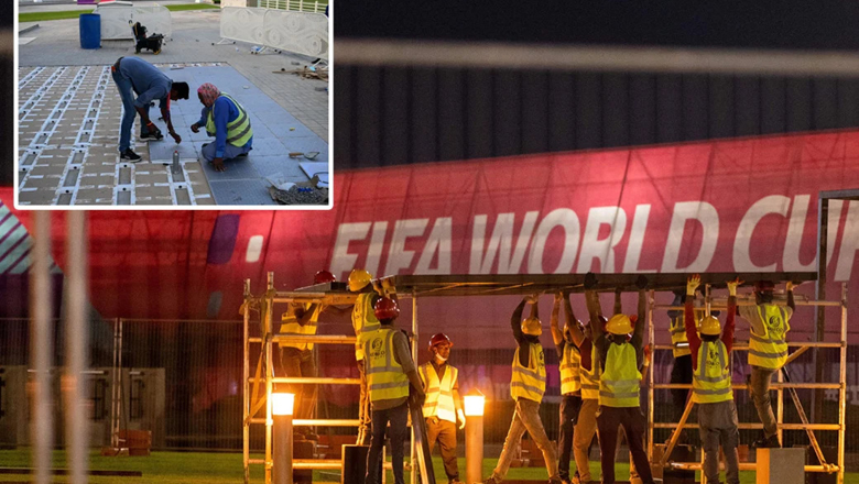 Qatar thúc ép công nhân làm việc quên ngày đêm để kịp khai mạc World Cup 2022 - Ảnh 3