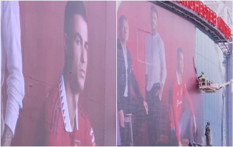 MU gỡ bỏ poster Ronaldo khỏi sân Old Trafford - Ảnh 2