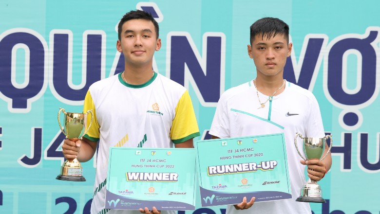 Tuấn Minh đánh bại Vinh Hiển, vô địch đơn nam Giải ITF J4 HCMC 1 - Hung Thinh Cup 2022 - Ảnh 3