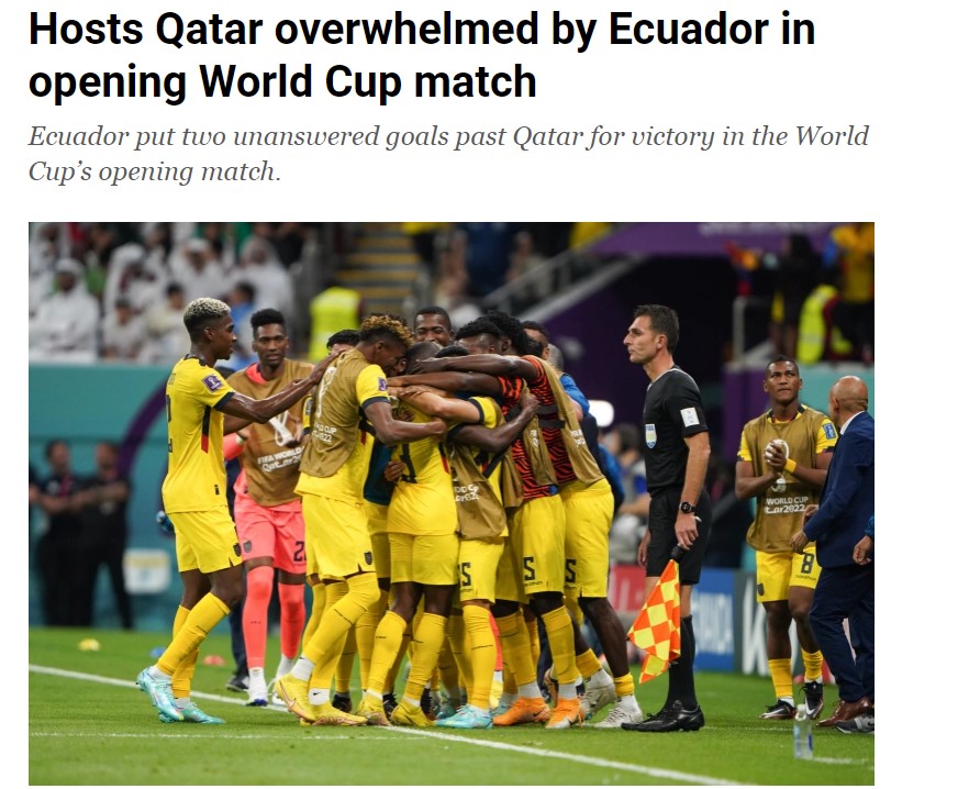 Báo Qatar: Ecuador đáng ra phải là đối thủ dễ nhất bảng A - Ảnh 1