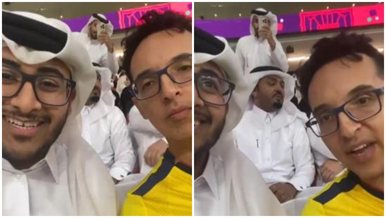CĐV Qatar suýt choảng nhau với fan Ecuador vì đội nhà bị chế giễu mua trọng tài - Ảnh 2
