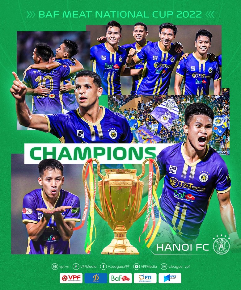 Hà Nội FC là đội đầu tiên vô địch Cúp Quốc gia 3 lần liên tiếp - Ảnh 1
