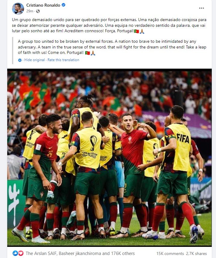 Ronaldo lên tiếng sau tin đồn bỏ tuyển: ‘ĐT Bồ Đào Nha không sợ sự chống phá từ bên ngoài’ - Ảnh 1