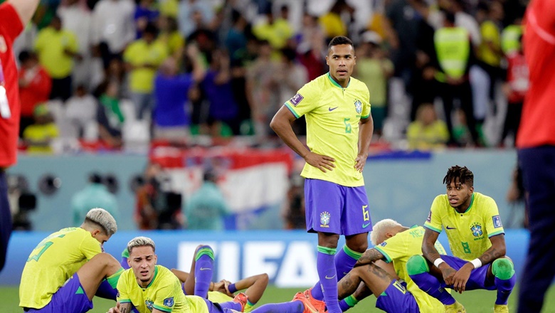 Chùm ảnh Neymar và đồng đội khóc cạn nước mắt khi Brazil bị Croatia tiễn về nước - Ảnh 6