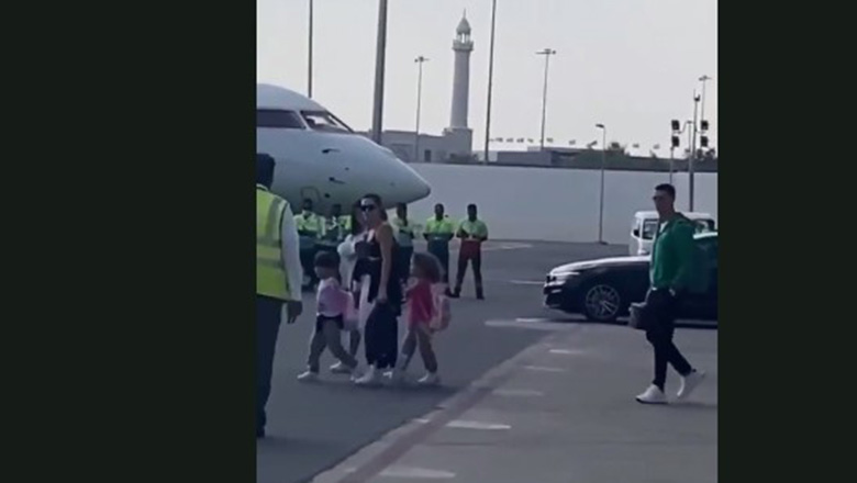 Ronaldo cùng gia đình rời Qatar bằng chuyên cơ riêng - Ảnh 1