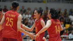 Tuyển bóng chuyền nữ Việt Nam thắng vùi dập đối thủ ở ngày ra quân AVC Nations Cup 2025