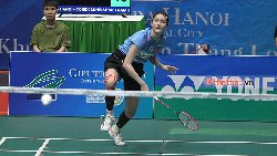Pitchamon xin rút lui giữa set 2, dừng bước tại vòng 2 giải cầu lông Thái Lan Mở rộng